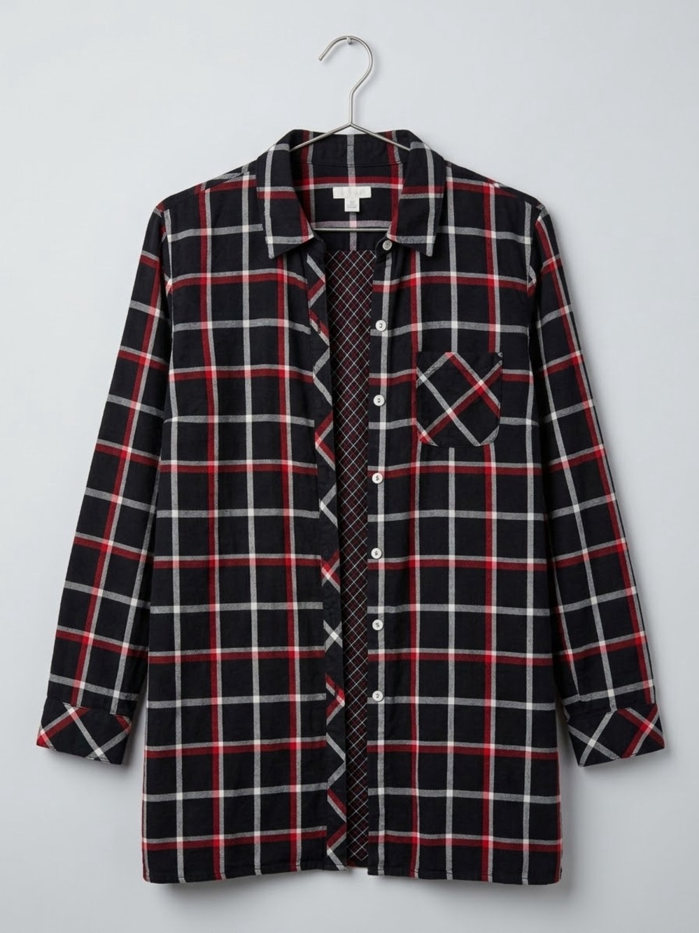 J. Jill 100% Cotton Plaid Button Down Shirt Size Medium Petite